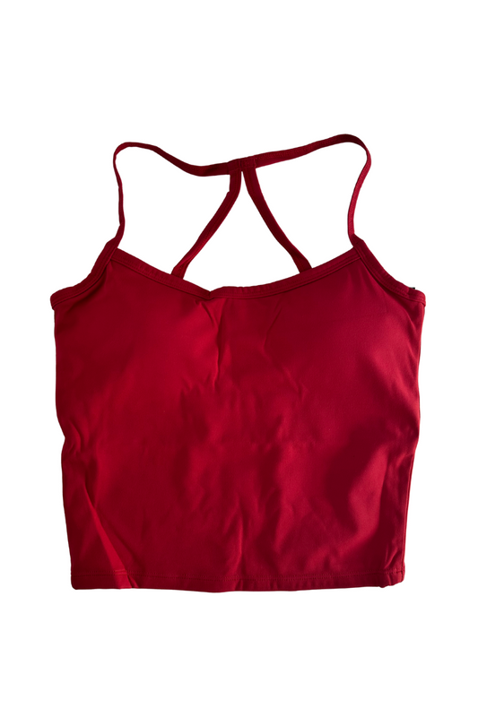 Staple Sports Bra | Cherry