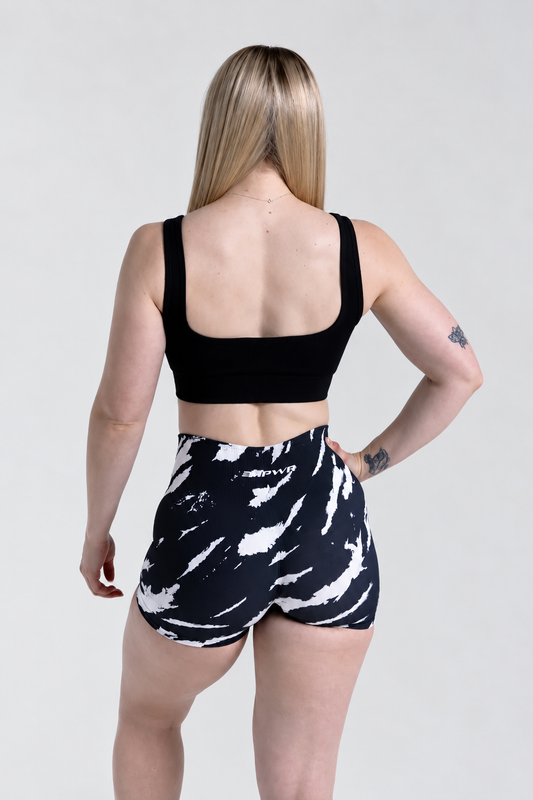Luxe Sports Bra | U Shape - Black