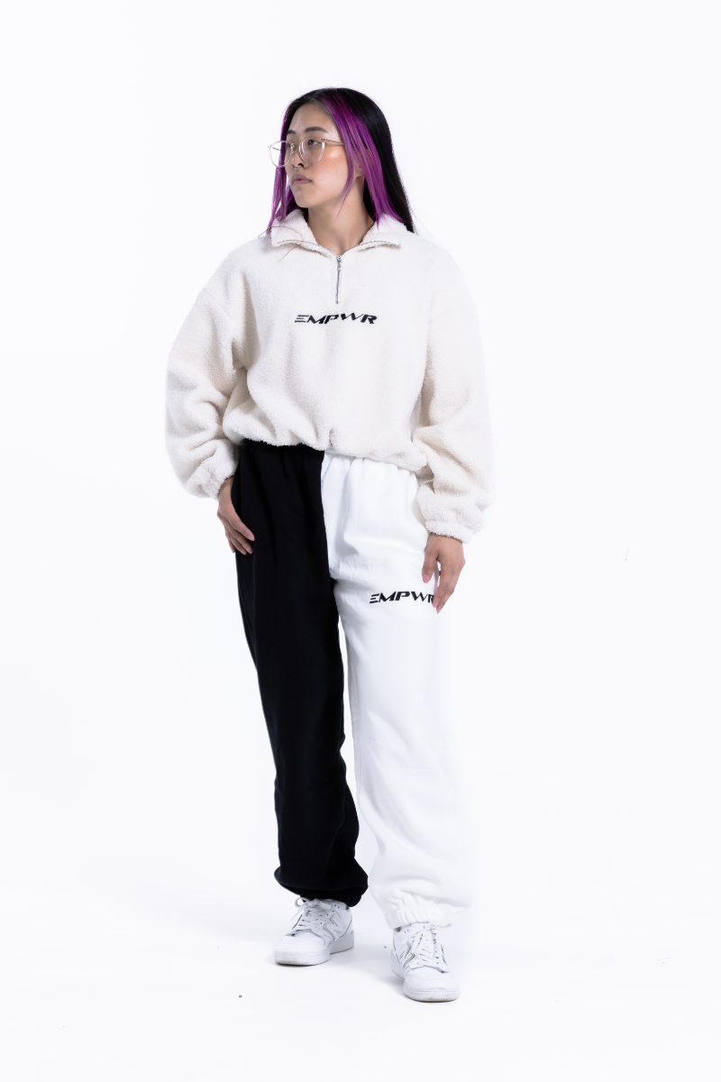 Unisex Two Tone Joggers | Black
