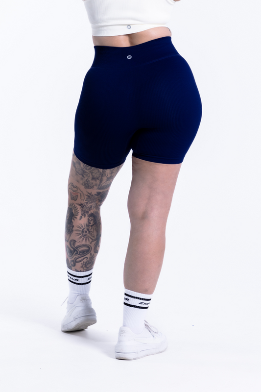 Luxe Seamless Shorts | Navy Blue