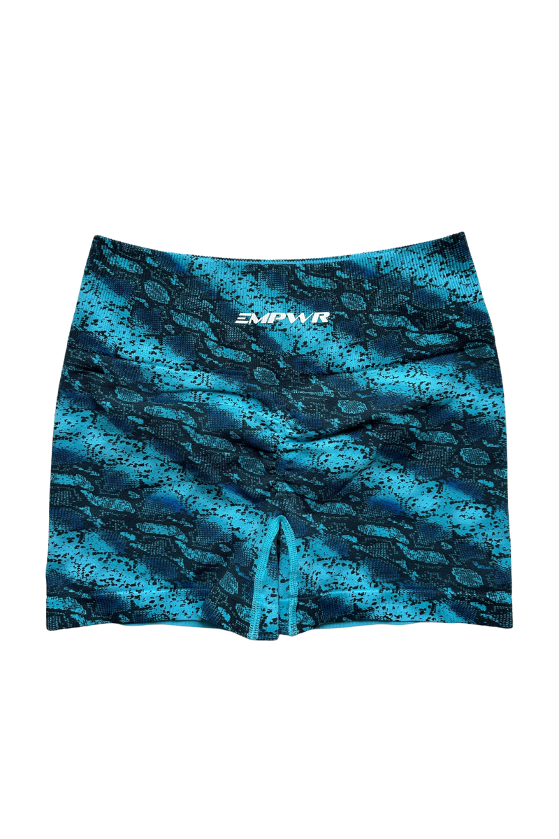 Snakeskin Print Shorts