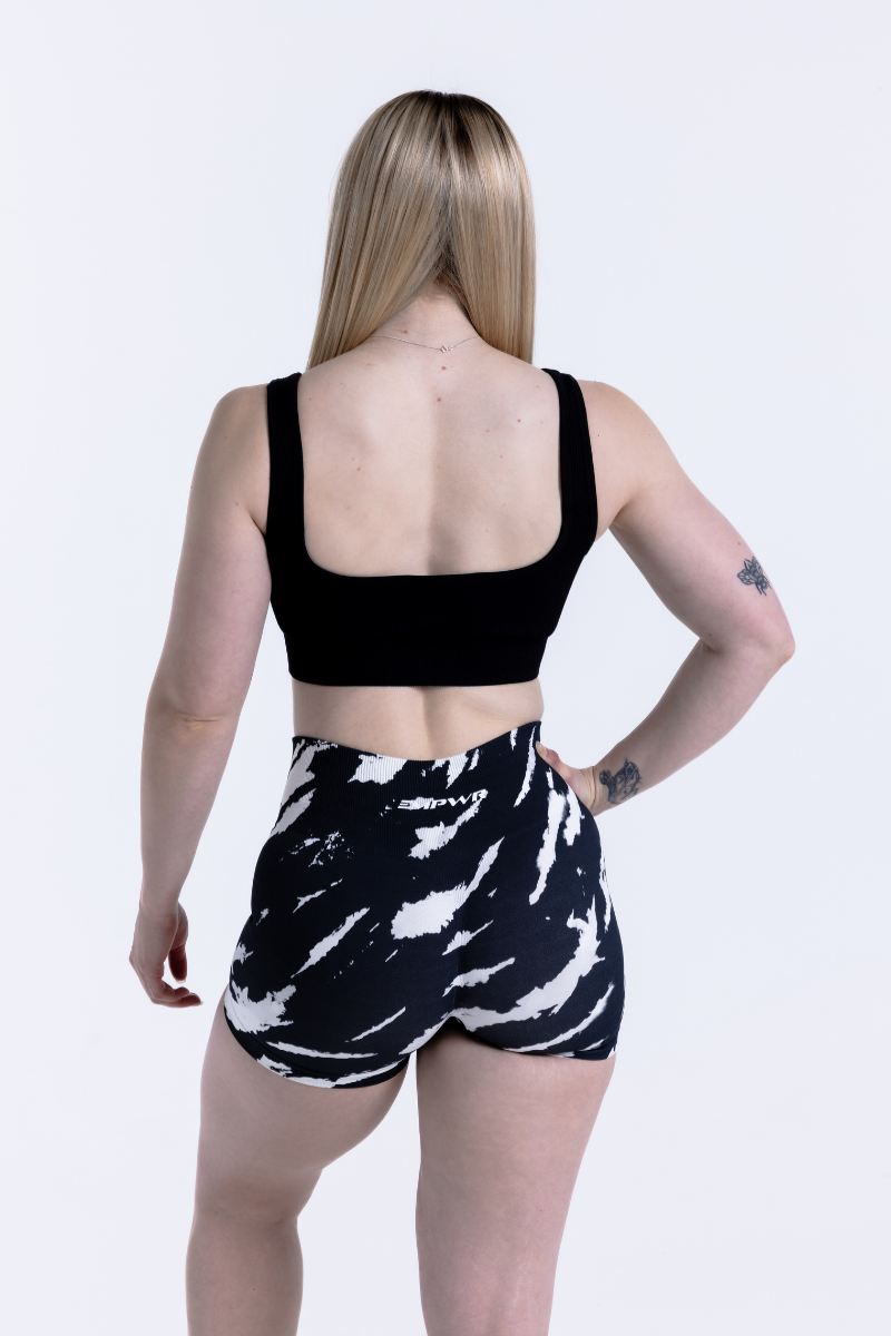 Luxe Sports Bra | U Shape - Black