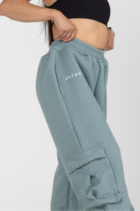 Waffle Joggers | Sage | XS - S