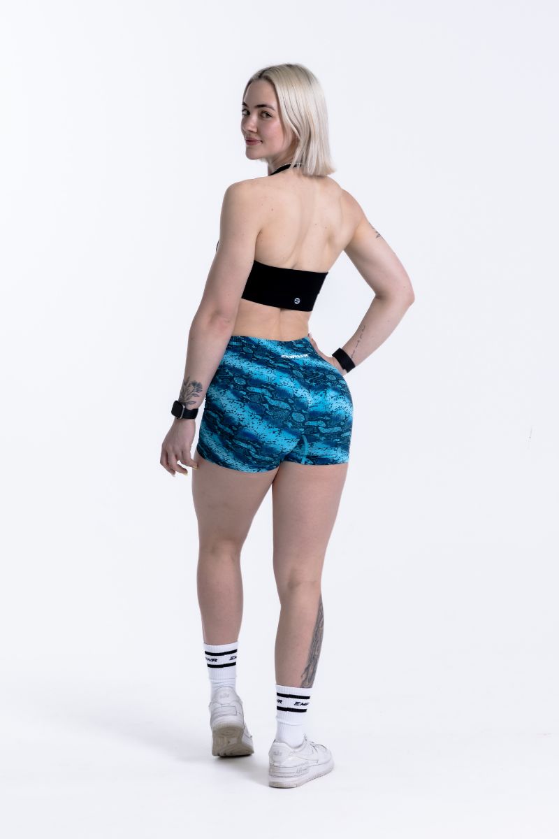 Snakeskin Print Shorts