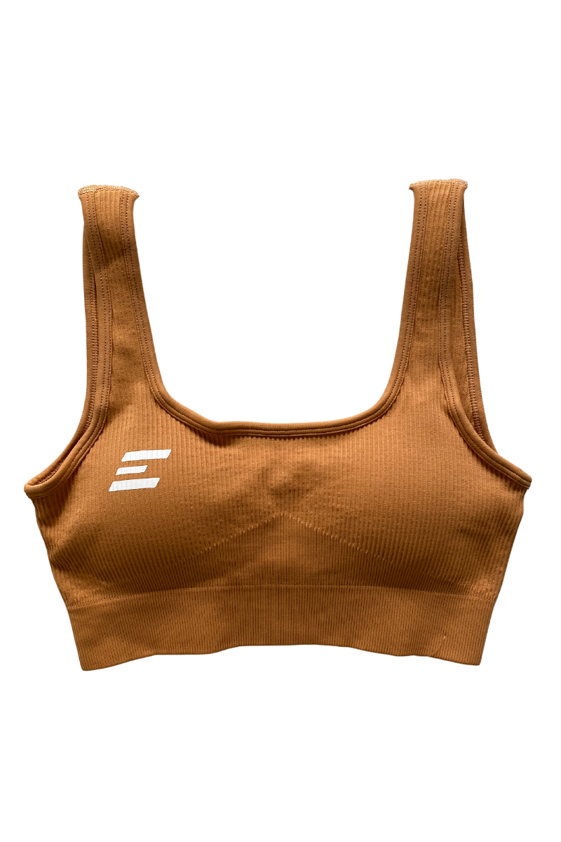 Luxe Sports Bra | U Shape - Tangerine