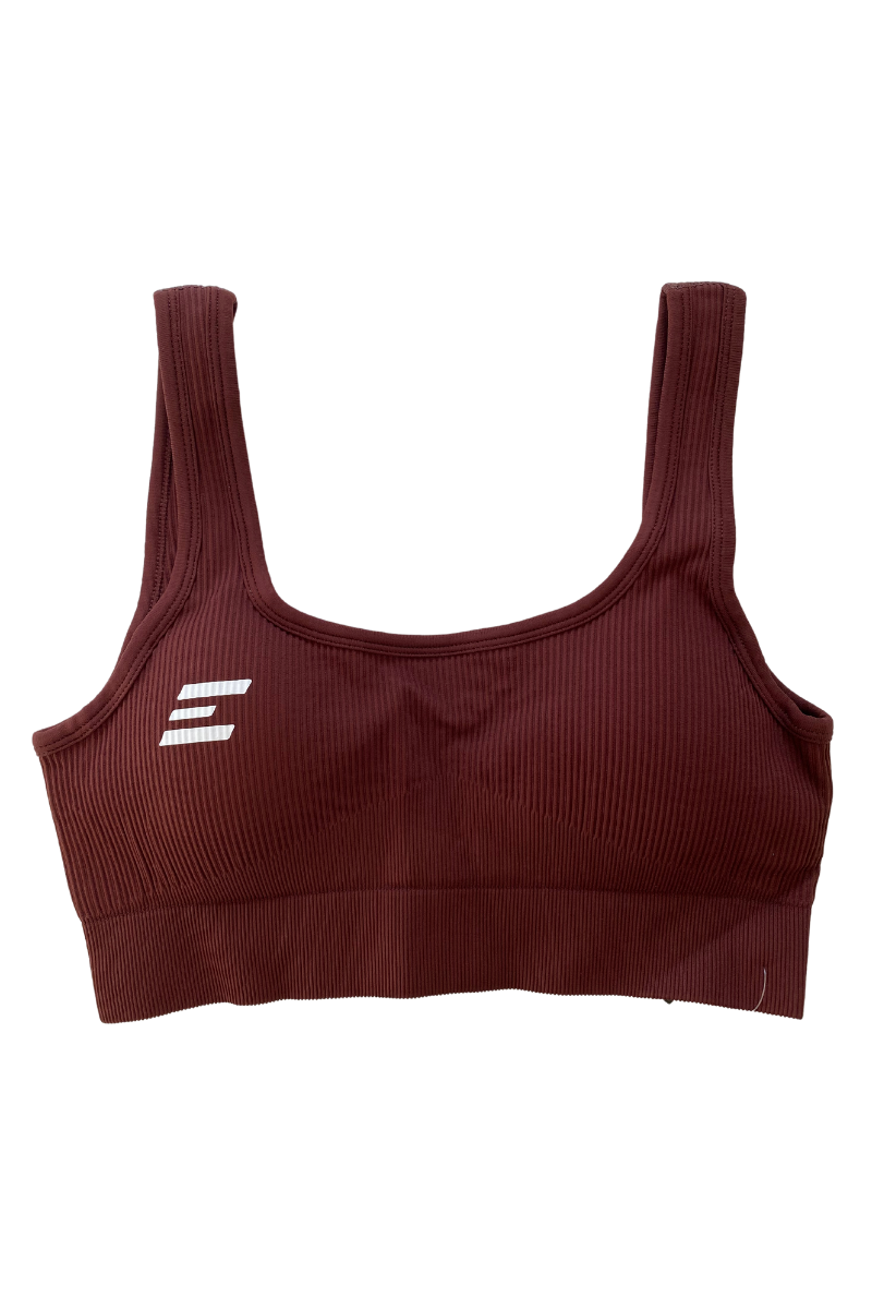 Luxe Sports Bra | U Shape - Chocolate