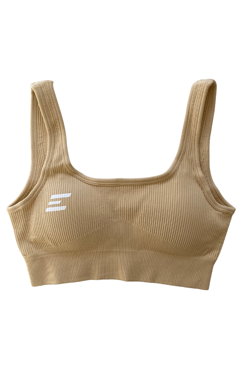 Luxe Sports Bra | U Shape - Butter