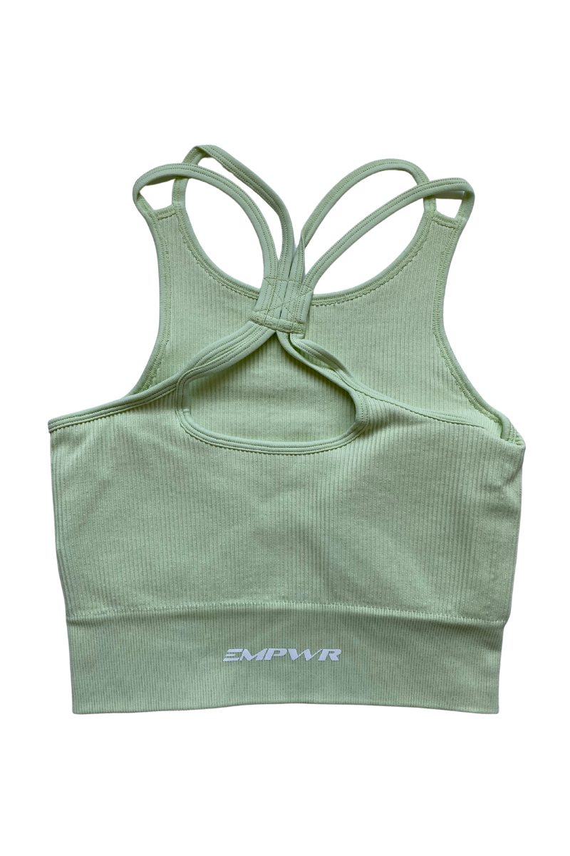 Paradise Racer Sports Bra | Lime