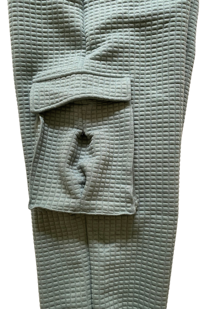 Waffle Joggers | Sage | XS - S