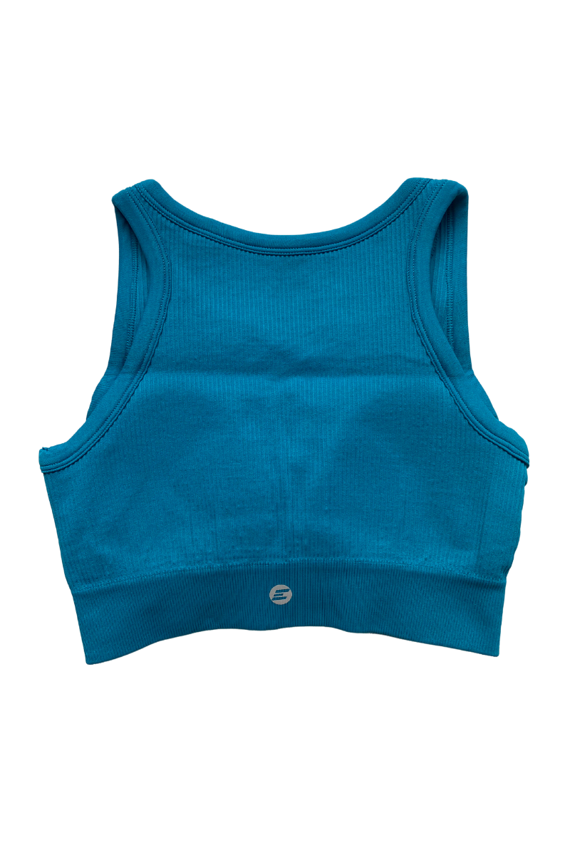 Luxe Sports Bra 2.0 | V Shape - Cerulean
