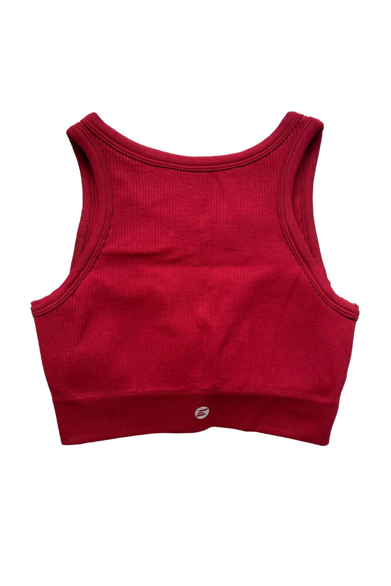 Luxe Sports Bra 2.0 | V Shape - Scarlet