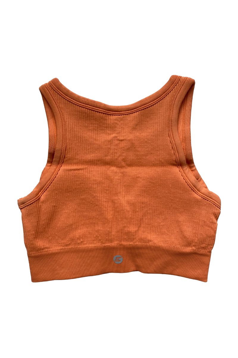 Luxe Sports Bra 2.0 | V Shape - Pumpkin