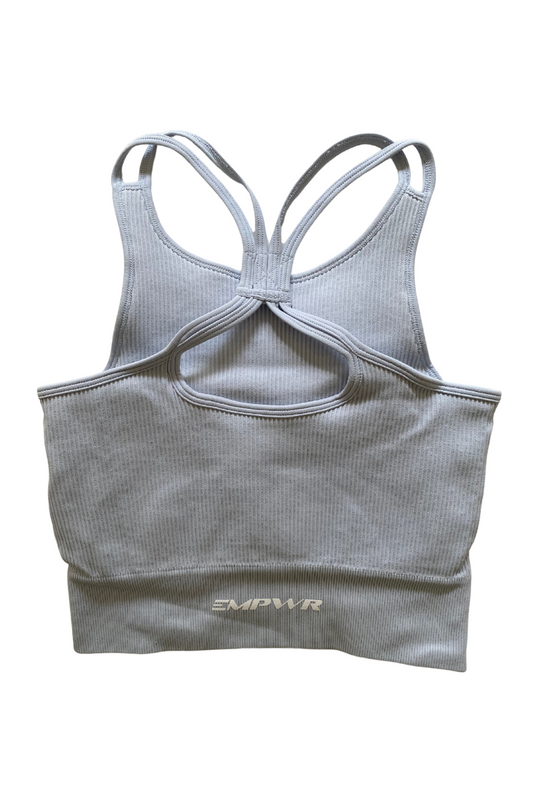 Paradise Racer Sports Bra | Pastel Blue