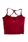 EMPWR YOU staple strappy sports bra in Cherry