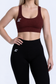 Luxe Sports Bra | U Shape - Chocolate