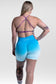 Ombre Seamless Shorts | Lagoon