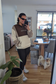 EMPWR YOU unisex colour block fleece pullover in Neutral