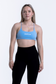 EMPWR YOU maya cross-back sports bra in Light Blue