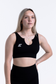 EMPWR YOU luxe v-shape seamless sports bra in Black
