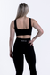 EMPWR YOU luxe v-shape seamless sports bra in Black