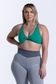 EMPWR YOU leilani strappy sports bra in Emerald