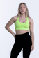 EMPWR YOU form open-back sports bra in Lime Green