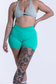 EMPWR YOU sculpt textured seamless shorts in Turquoise