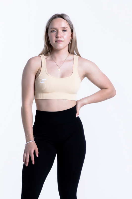 Luxe Sports Bra | U Shape - Butter