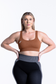 EMPWR YOU luxe u-shape seamless sports bra in Cinnamon