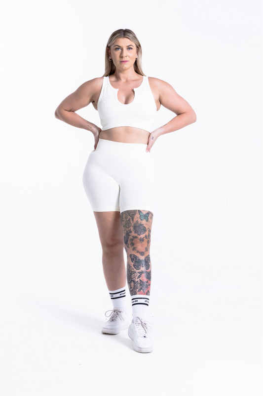 Luxe Seamless Shorts | Ivory