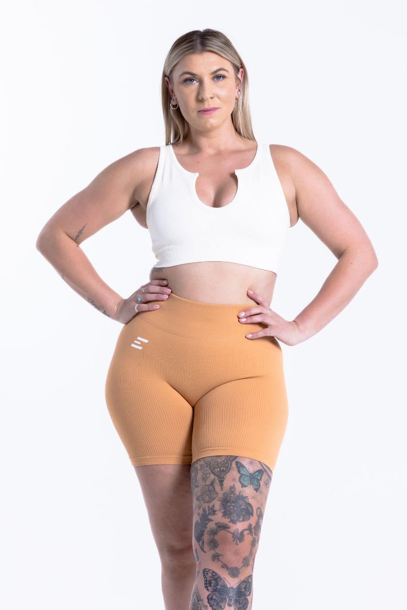Luxe Seamless Shorts | Tangerine