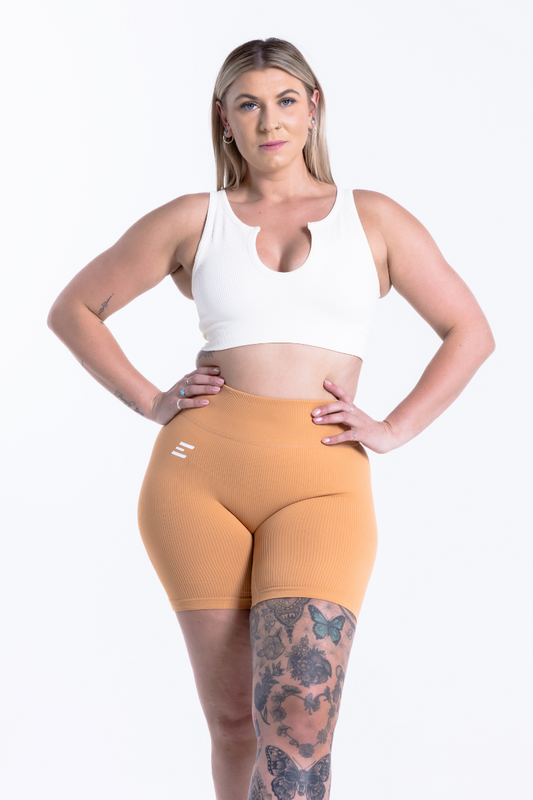 Luxe Seamless Shorts | Tangerine