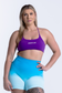 EMPWR YOU maya cross-back sports bra in Purple