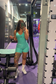 EMPWR YOU yasmine ruched activewear one piece in Aqua