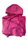 EMPWR YOU cropped fleece hoodie in Pink