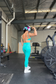 EMPWR YOU ariana strappy sports bra in Aqua