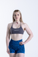 EMPWR YOU leopard print gym shorts