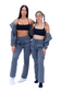 EMPWR YOU cropped cargo fleece jacket