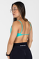 EMPWR YOU ariana strappy sports bra in Aqua