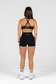 EMPWR YOU perform high-waisted gym shorts in Black