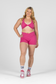 EMPWR YOU perform crossover sports bra in Pink