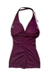 EMPWR YOU mia open-back activewear one piece in Cranberry