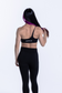 EMPWR YOU sienna one-shoulder sports bra in Black