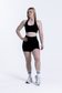 EMPWR YOU form open-back sports bra in Black