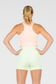 EMPWR YOU paradise high-neck seamless crop in Orange Sorbet
