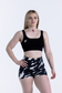 EMPWR YOU zebra print gym shorts