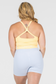 EMPWR YOU paradise racerback seamless sports bra in Lemon