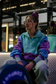 EMPWR YOU unisex colour block fleece pullover in Retro