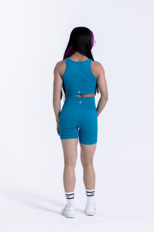 Luxe Seamless Shorts | Cerulean