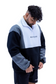 EMPWR YOU unisex colour block fleece pullover in Monochrome